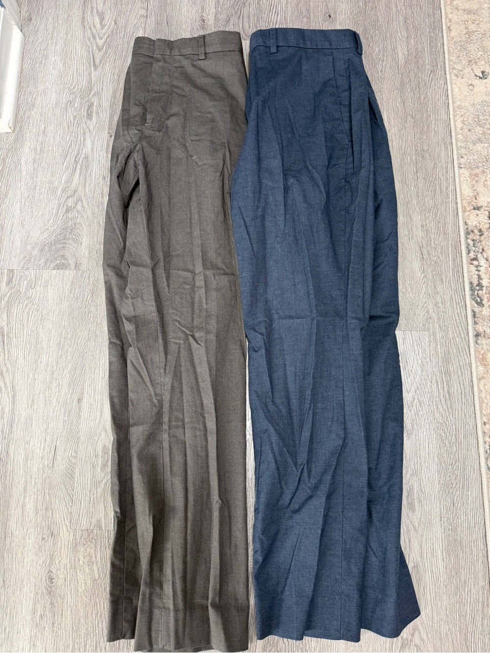 Banana Republic 31 x 30 Gray/Blue Core Temp Non-Iron Slim Fit Mens Dress Pants